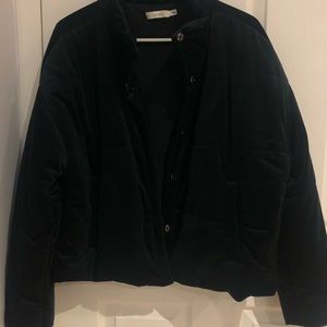 Velvet puff coat